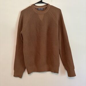 Paul Jones Brown Chunky‎ Knit Sweater Long Sleeve Crewneck Oversized Small